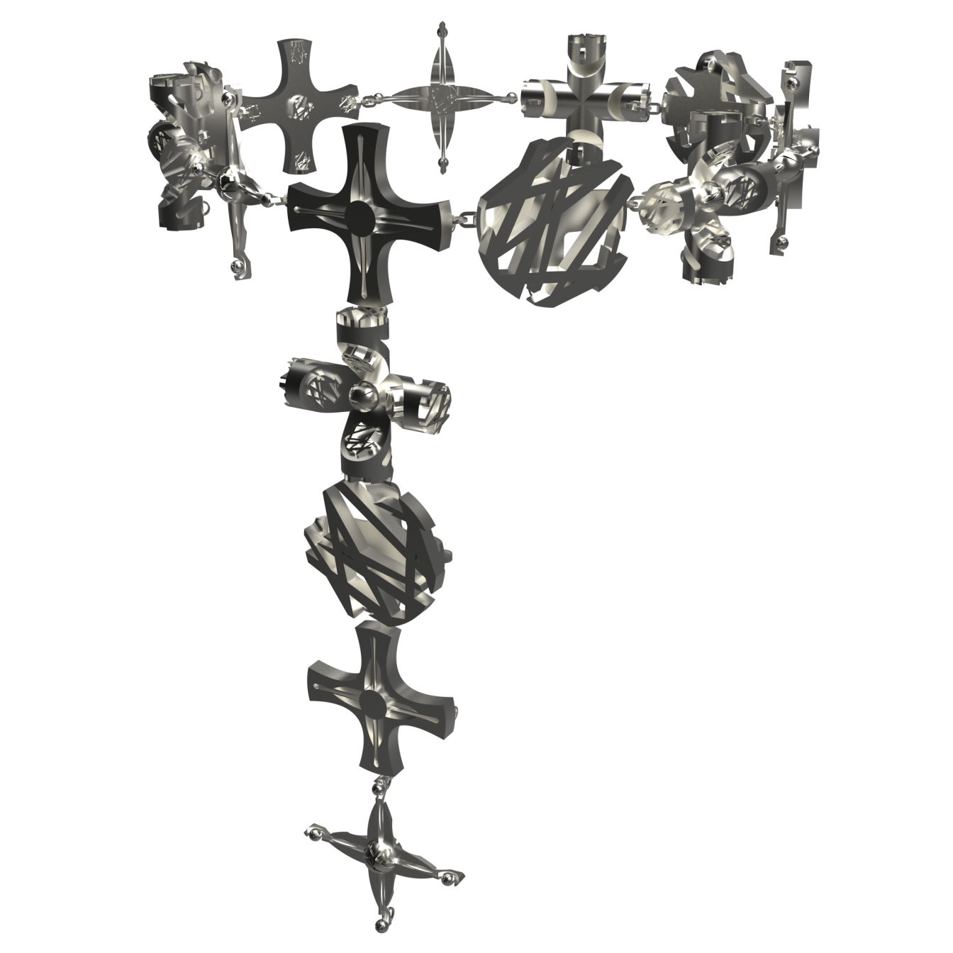 Necklace – Sea of Flowers – 925 sterling silver jewelry