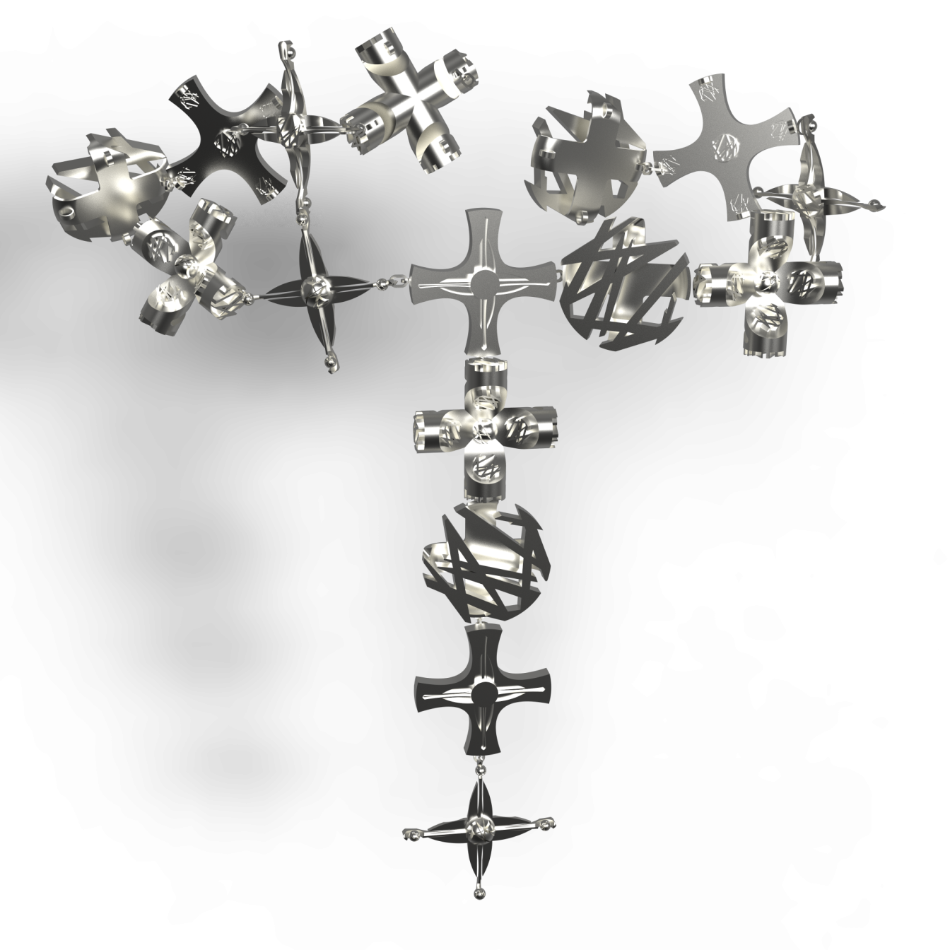 Necklace – Sea of Flowers – 925 sterling silver jewelry