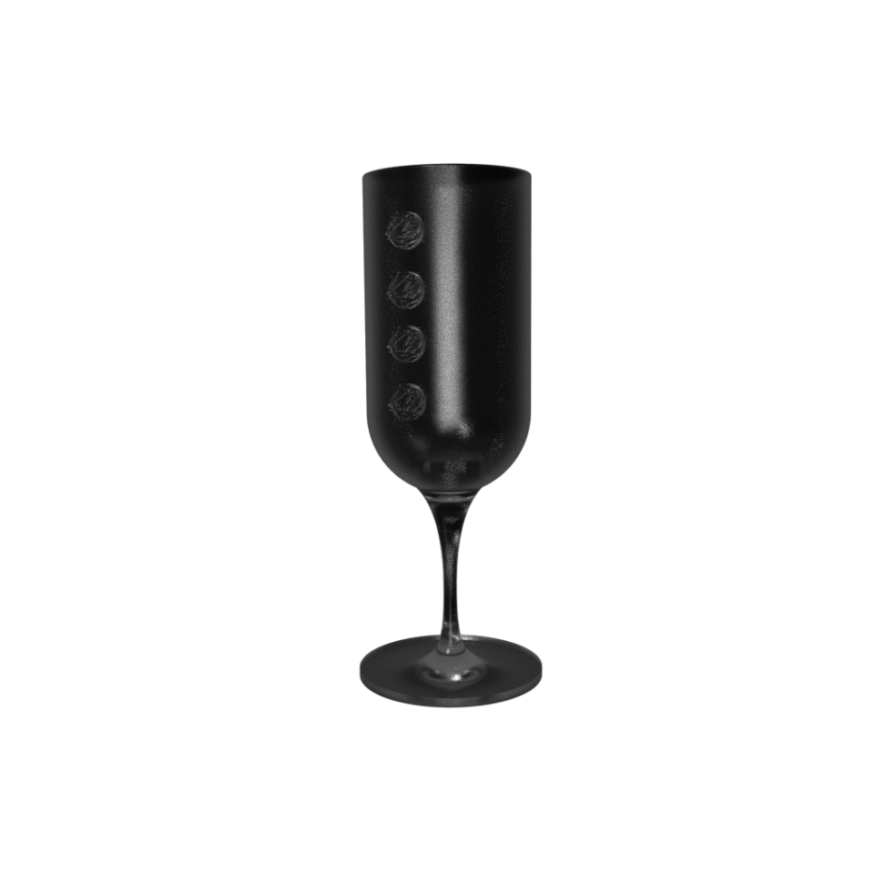 Wine Glass - Tipsy Reverie by SKHIZO – art wine glass